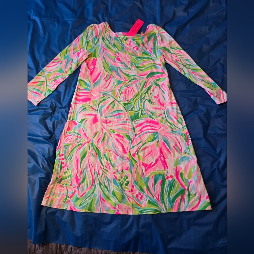 Lily Pulitzer Pink/green Dress. Women's Size Small. Brand New With Tags